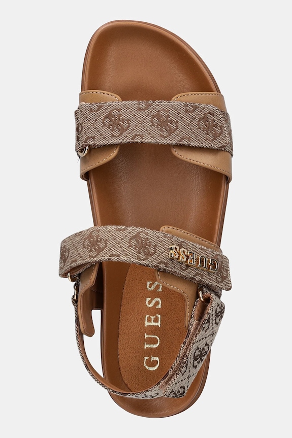 Guess sandały FLORIZY2 brązowy FLPZY2.FAL03.BEIBR