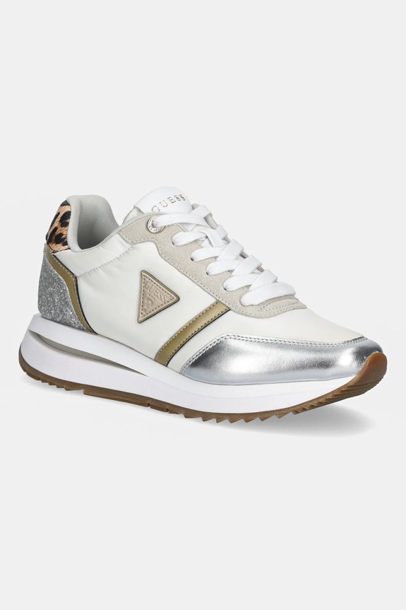 Sneakers Guess EAGAR2 συνθετικό μπεζ FLP2EG.PEL12.LEOPA