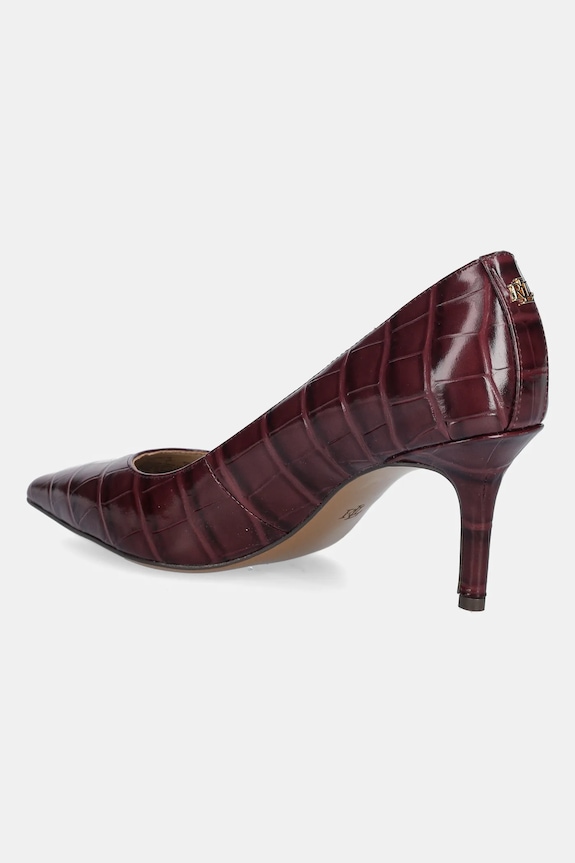 Παπούτσια Δερμάτινες γόβες Lauren Ralph Lauren Lanette 802961787004.600 κόκκινο