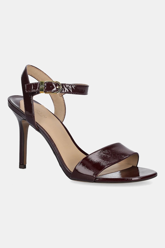 Δερμάτινα πέδιλα Lauren Ralph Lauren Gwen στιλέτο κόκκινο 802962180004.600