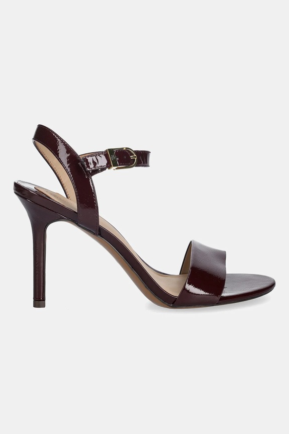 Δερμάτινα πέδιλα Lauren Ralph Lauren Gwen 802962180004.600 κόκκινο SS26