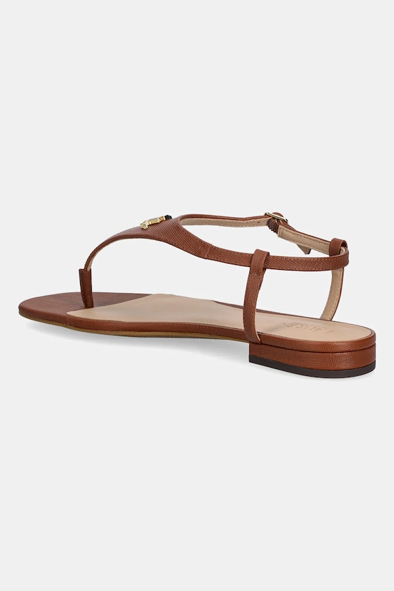 Obuv Kožené sandále Lauren Ralph Lauren Everley 2 802982881001.200 hnedá