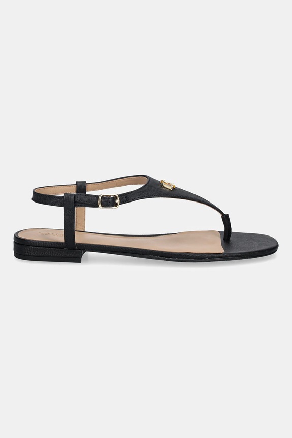 Δερμάτινα σανδάλια Lauren Ralph Lauren Everley 2 802982881002.001 μαύρο SS26