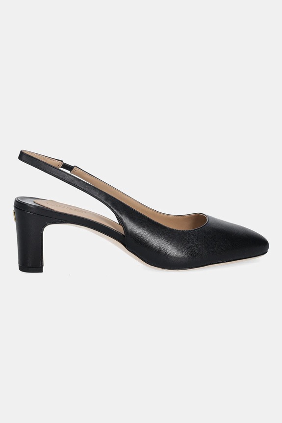 Δερμάτινες γόβες Lauren Ralph Lauren Klaire 802P00096001.001 μαύρο SS26
