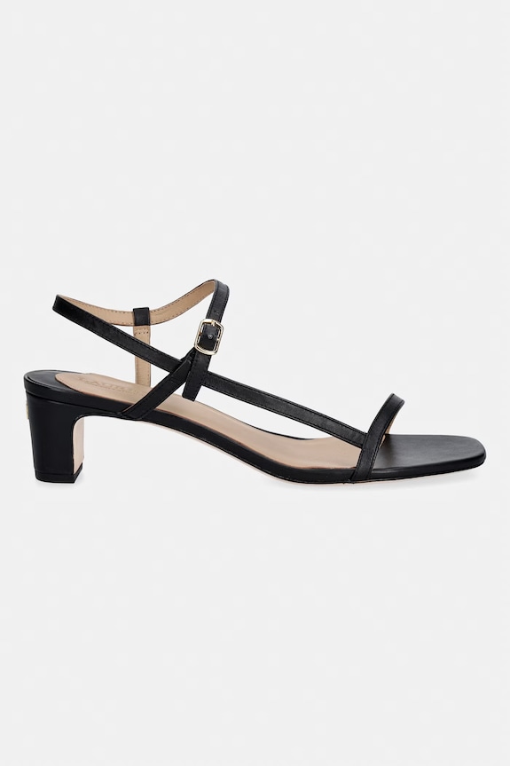 Δερμάτινα πέδιλα Lauren Ralph Lauren Laine Md Hl 802P00097001.001 μαύρο SS26