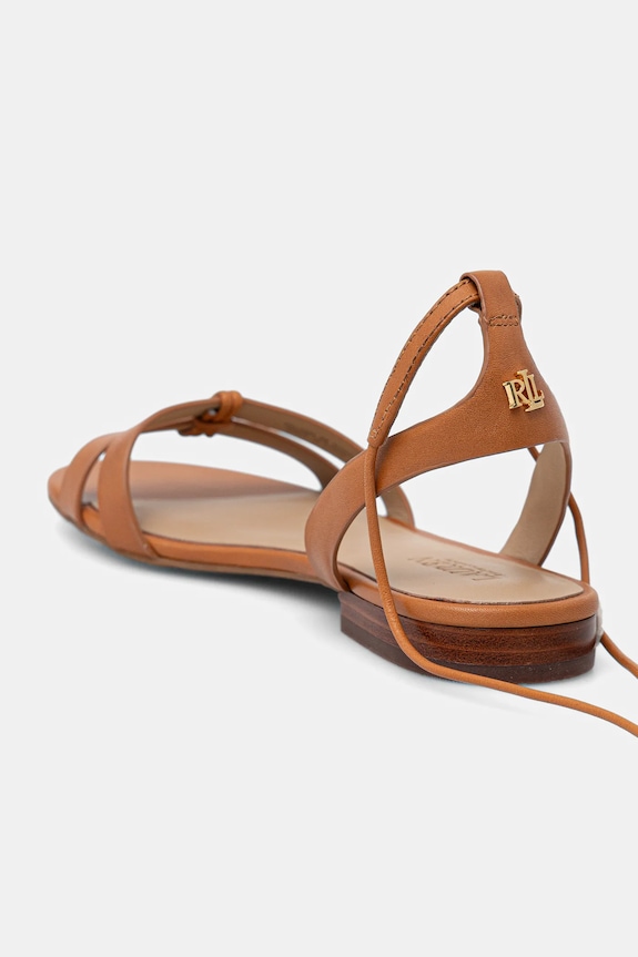 Obuwie Lauren Ralph Lauren sandały skórzane Paloma 802P01551002.200 brązowy