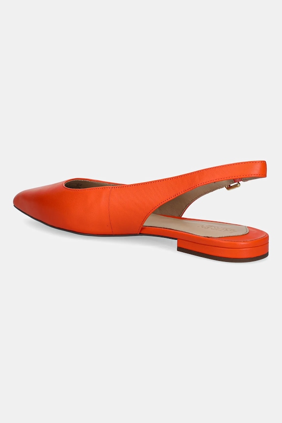 Παπούτσια Δερμάτινες μπαλαρίνες Lauren Ralph Lauren Londyn Slbck 802P04383001.800 πορτοκαλί