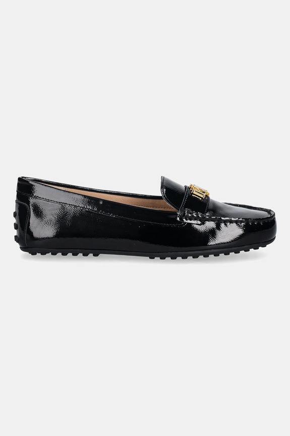 Кожени мокасини Lauren Ralph Lauren Barnsbury 802P04390001.001 черен SS26