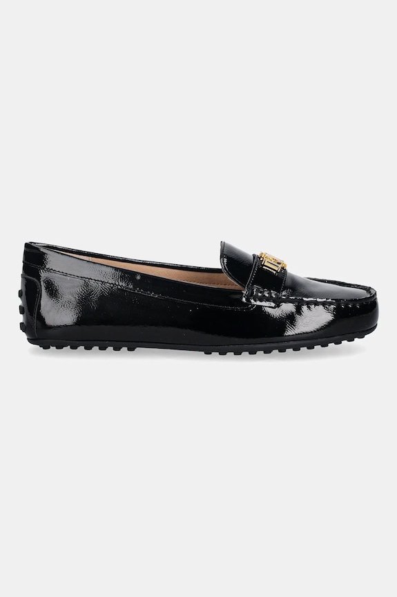 Кожени мокасини Lauren Ralph Lauren Barnsbury 802P04390001.001 черен SS26