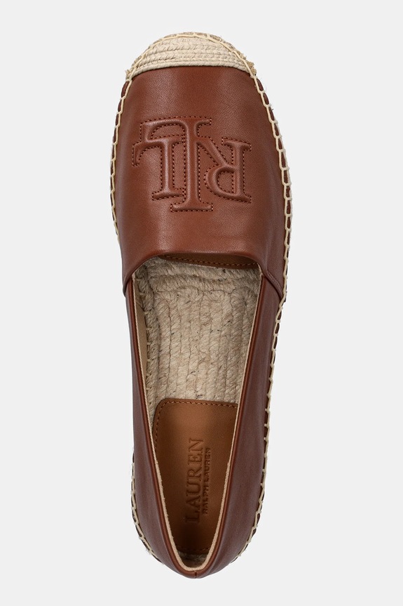 Lauren Ralph Lauren espadryle skórzane Cameryn Lg 2 brązowy 802P04415003.200