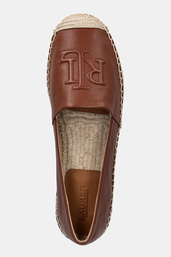 Lauren Ralph Lauren espadryle skórzane Cameryn Lg 2 brązowy 802P04415003.200