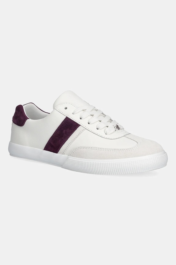 Δερμάτινα sneakers Lauren Ralph Lauren Braylee δέρμα σαμουά λευκό 802P04419001.100