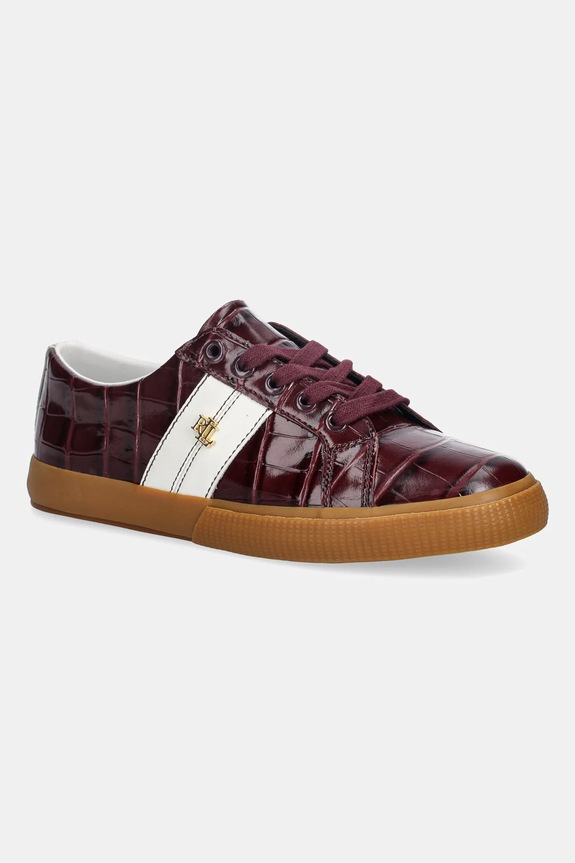 Δερμάτινα sneakers Lauren Ralph Lauren Janson II άλλο μπορντό 802P06355002.600