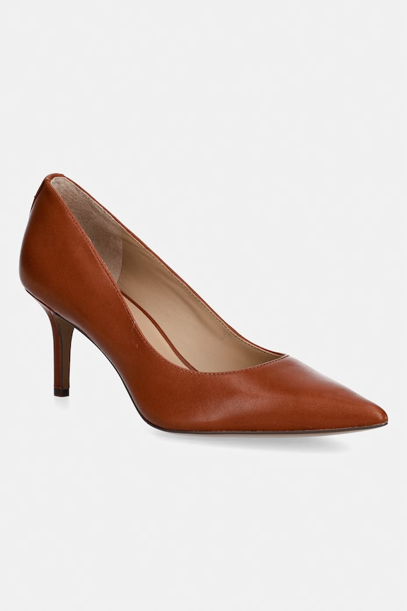 Lauren Ralph Lauren bőr tűsarkú Lanette tűsarok barna 802P09031002.200