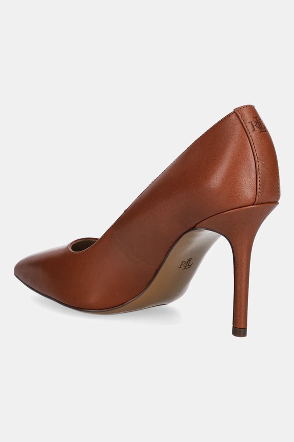 Παπούτσια Δερμάτινες γόβες Lauren Ralph Lauren Lindella II 802P09032002.200 καφέ
