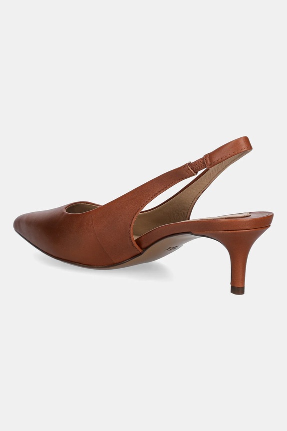 Obuwie Lauren Ralph Lauren szpilki skórzane Lolah II 802P09033002.200 brązowy