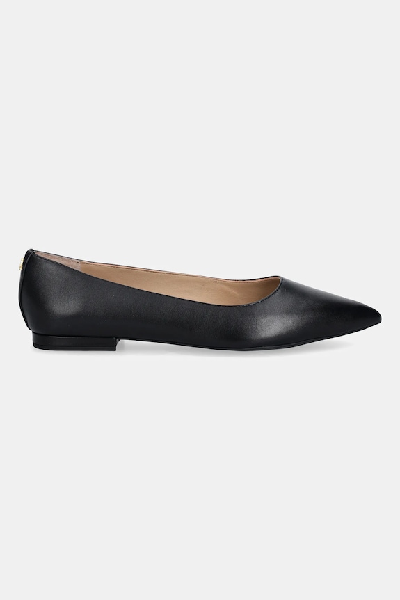 Lauren Ralph Lauren baleriny skórzane Londyn 802P09039001.001 czarny SS26