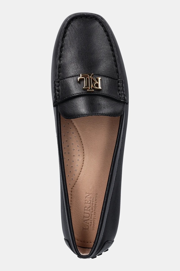 Lauren Ralph Lauren mocassini in pelle Barnsbury nero 802P09040001.001