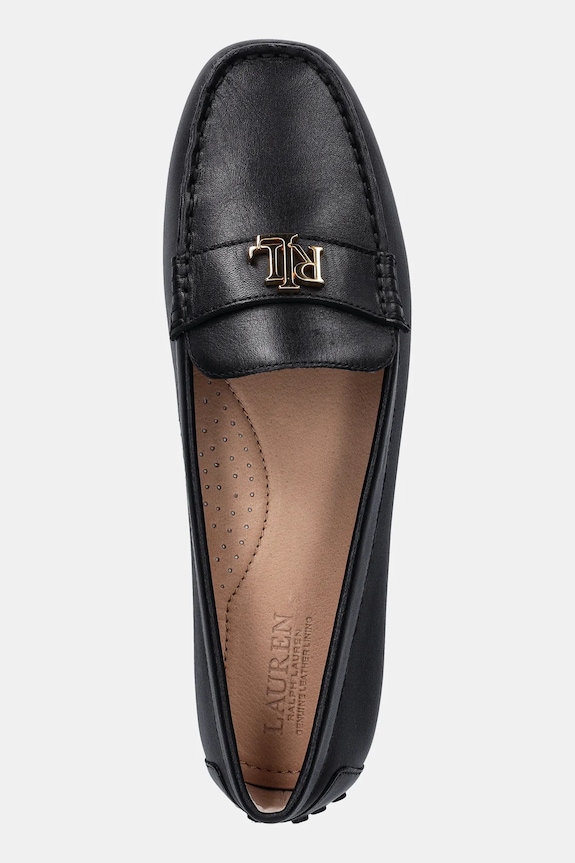 Lauren Ralph Lauren mocassini in pelle Barnsbury nero 802P09040001.001