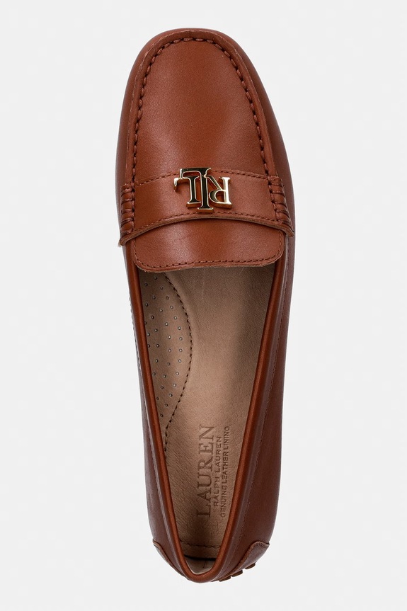 Lauren Ralph Lauren mocassini in pelle Barnsbury marrone 802P09040002.200