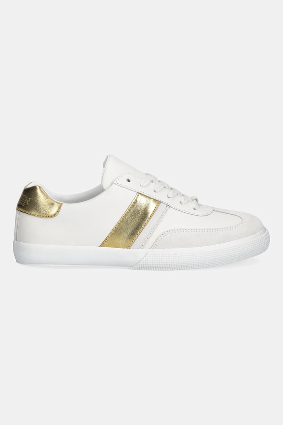 Lauren Ralph Lauren sneakersy skórzane Braylee 802P04420001.100 biały SS26