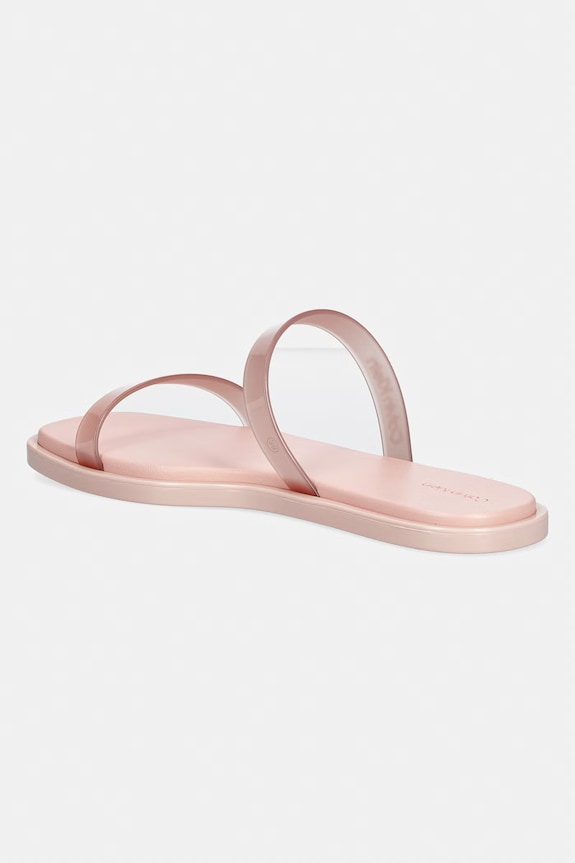 Παπούτσια Calvin Klein σαγιονάρες Γυναικεία JELLY SNDL DOUB BAR SHINY ST TPU HW0HW02963 ροζ