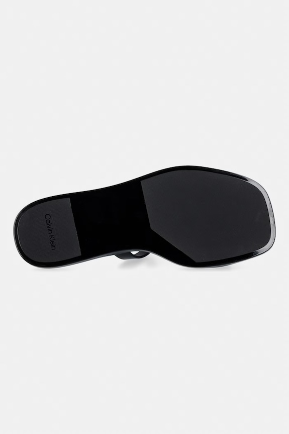 Calvin Klein Γυναικείες σαγιονάρες JELLY SNDL DOUB BAR SHINY ST TPU HW0HW02963 μαύρο