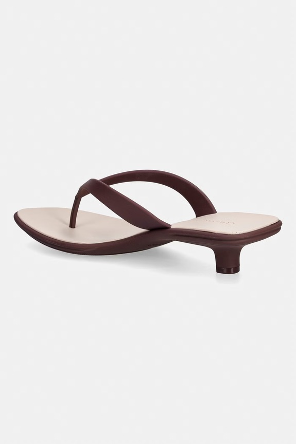 Cipők Calvin Klein női tangapapucs FLIP FLOP KITTEN HEEL THONG TPU HW0HW02965 burgundia