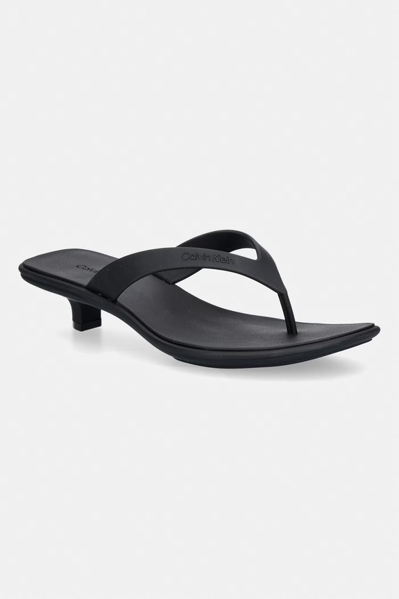 Calvin Klein tangapapucs női FLIP FLOP KITTEN HEEL THONG TPU fekete HW0HW02965
