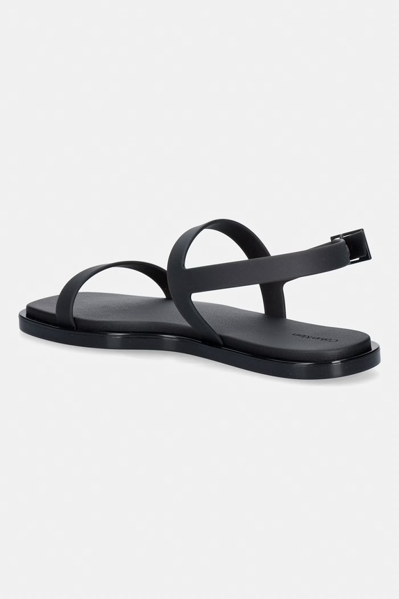 Încălțăminte Calvin Klein sandale pentru femei JELLY SANDAL SLING MAT TRAN TPU HW0HW02969 negru