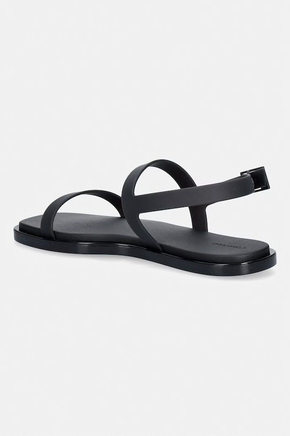 Încălțăminte Calvin Klein sandale pentru femei JELLY SANDAL SLING MAT TRAN TPU HW0HW02969 negru