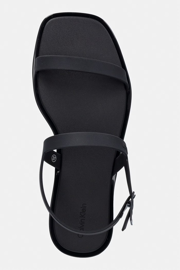 Calvin Klein sandale pentru femei JELLY SANDAL SLING MAT TRAN TPU negru HW0HW02969