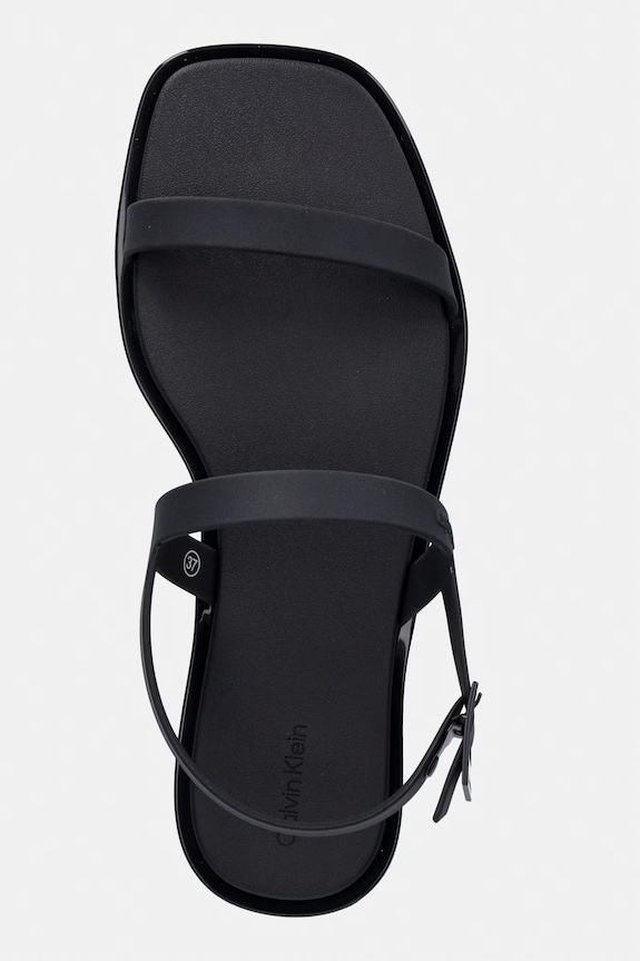 Calvin Klein sandale pentru femei JELLY SANDAL SLING MAT TRAN TPU negru HW0HW02969