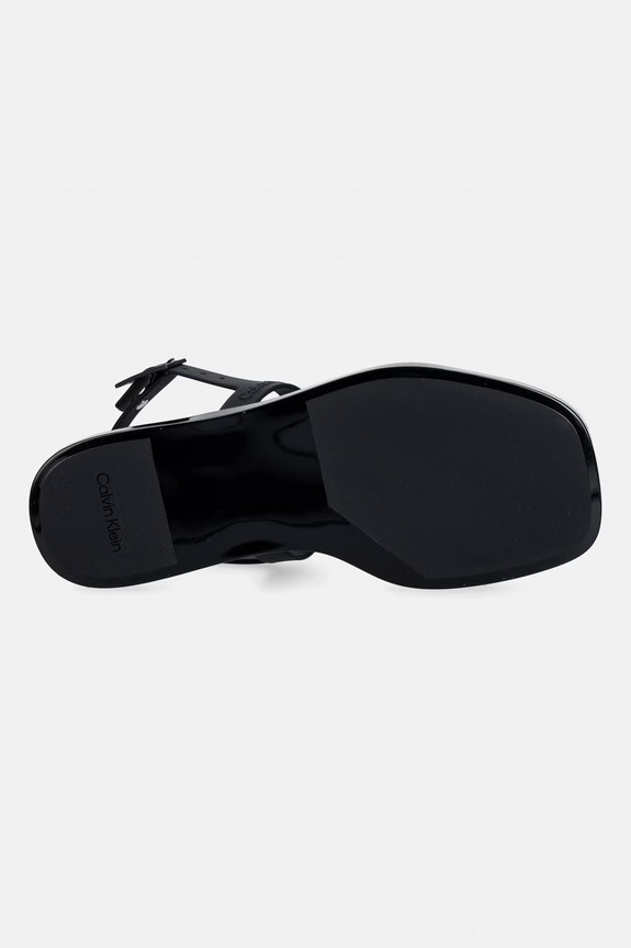 Calvin Klein sandale pentru femei JELLY SANDAL SLING MAT TRAN TPU HW0HW02969 negru