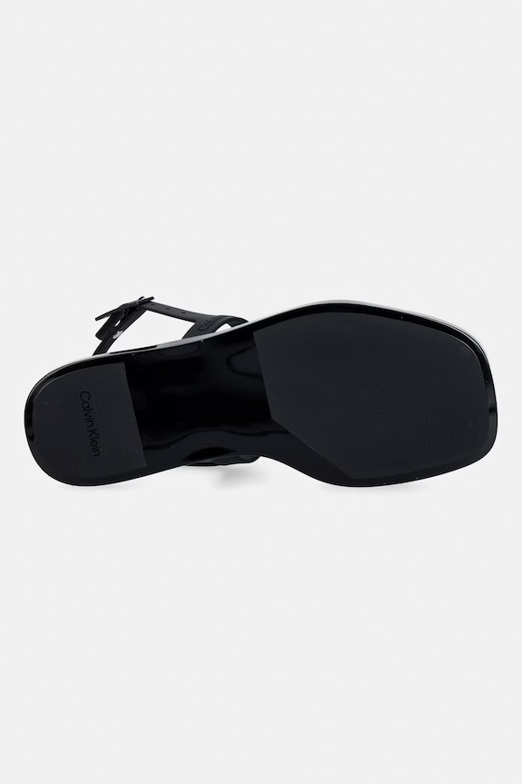 Calvin Klein sandale pentru femei JELLY SANDAL SLING MAT TRAN TPU HW0HW02969 negru