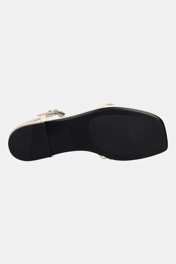 Calvin Klein sandále dámske SQUARE FLAT SANDAL STRAP LTH HW0HW02863 béžová