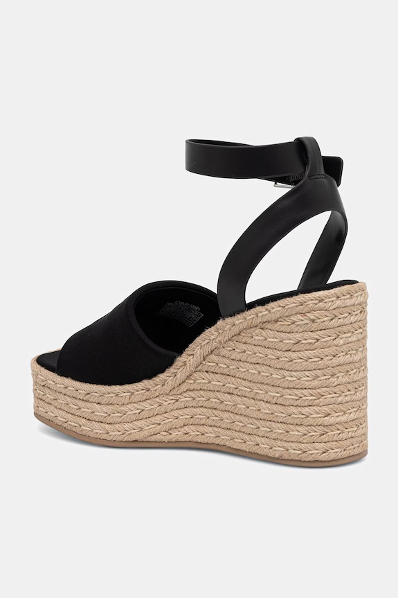 Παπούτσια Calvin Klein σανδάλια σε σφήνα WEDGE ESPAD 70 NEOPR MG HW0HW03014 μαύρο