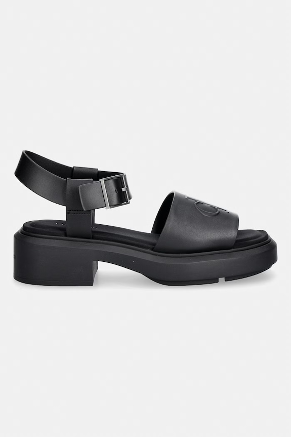 Calvin Klein sandały damskie CHUNKY SANDAL LTH MG HW0HW03131 czarny SS26