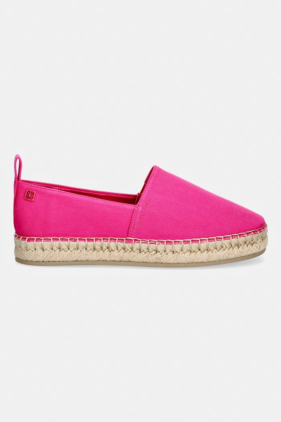 Calvin Klein espadrilky dámske OBLIQUE ESPADRILLE CANVAS HW0HW02931 ružová SS26
