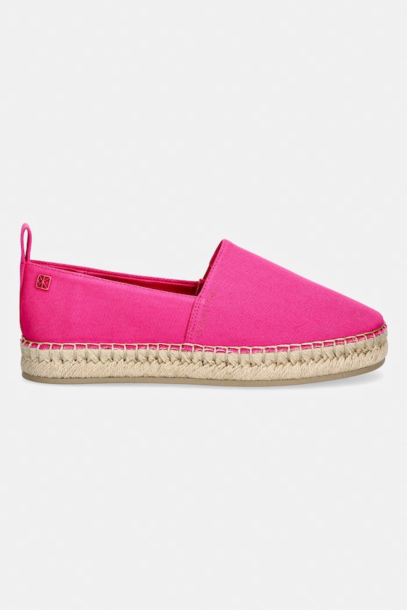 Calvin Klein espadrilky dámske OBLIQUE ESPADRILLE CANVAS HW0HW02931 ružová SS26