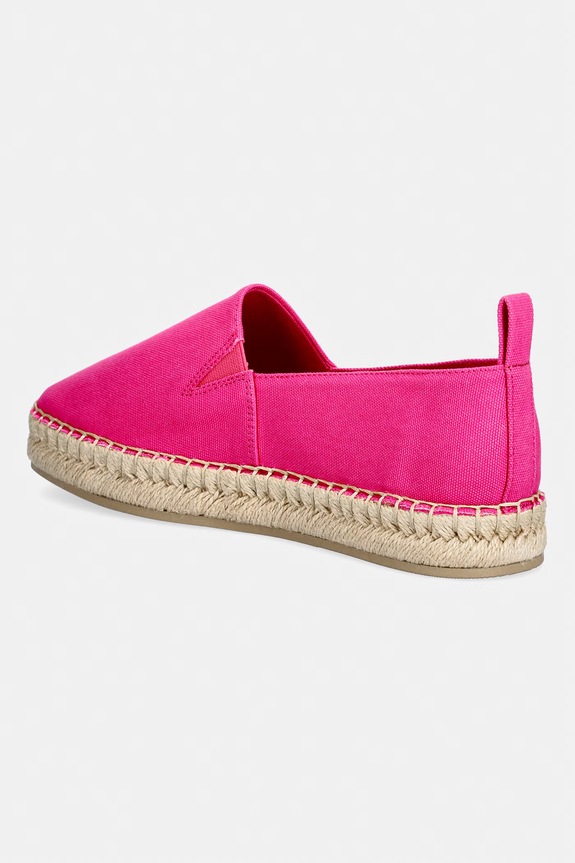 Obuv Calvin Klein espadrilky dámske OBLIQUE ESPADRILLE CANVAS HW0HW02931 ružová