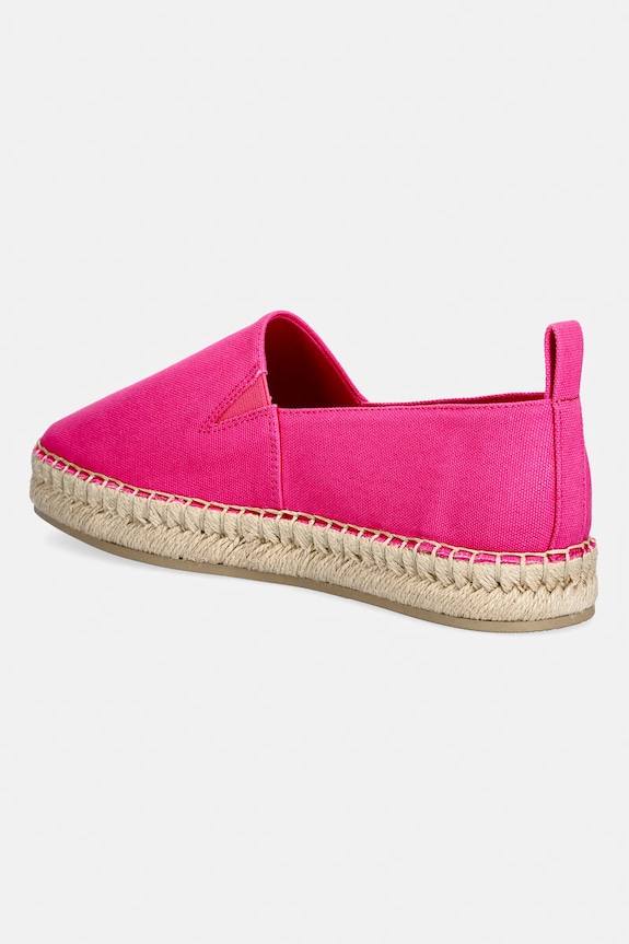 Obuv Calvin Klein espadrilky dámske OBLIQUE ESPADRILLE CANVAS HW0HW02931 ružová