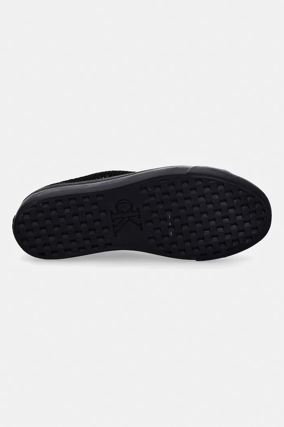 Calvin Klein VULC FLATF LACE UP LIN MESH sneakersy damskie HW0HW02971 czarny