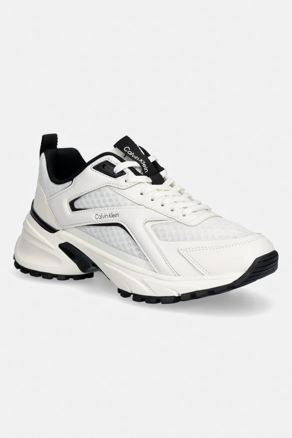Calvin Klein HIKE RUN CKSTRIPE MESH sneakers pentru femei alb HW0HW03002