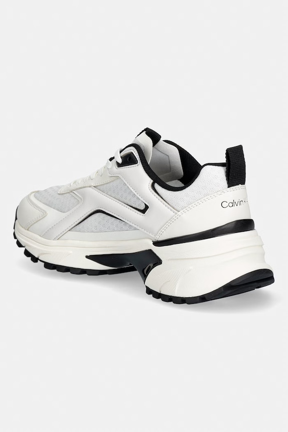 Încălțăminte Calvin Klein HIKE RUN CKSTRIPE MESH sneakers pentru femei HW0HW03002 alb