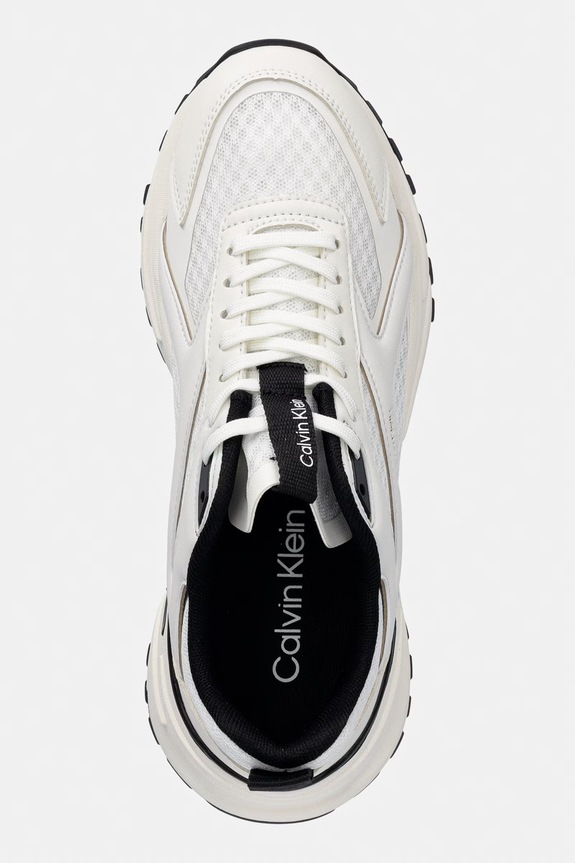 Calvin Klein HIKE RUN CKSTRIPE MESH sneakers pentru femei alb HW0HW03002