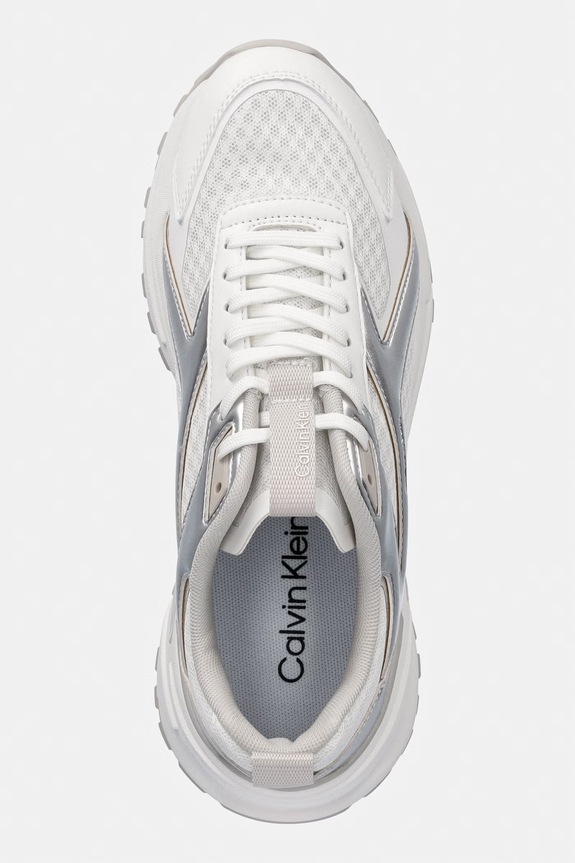 Calvin Klein HIKE RUN CKSTRIPE MESH MET sneakers pentru femei alb HW0HW03140