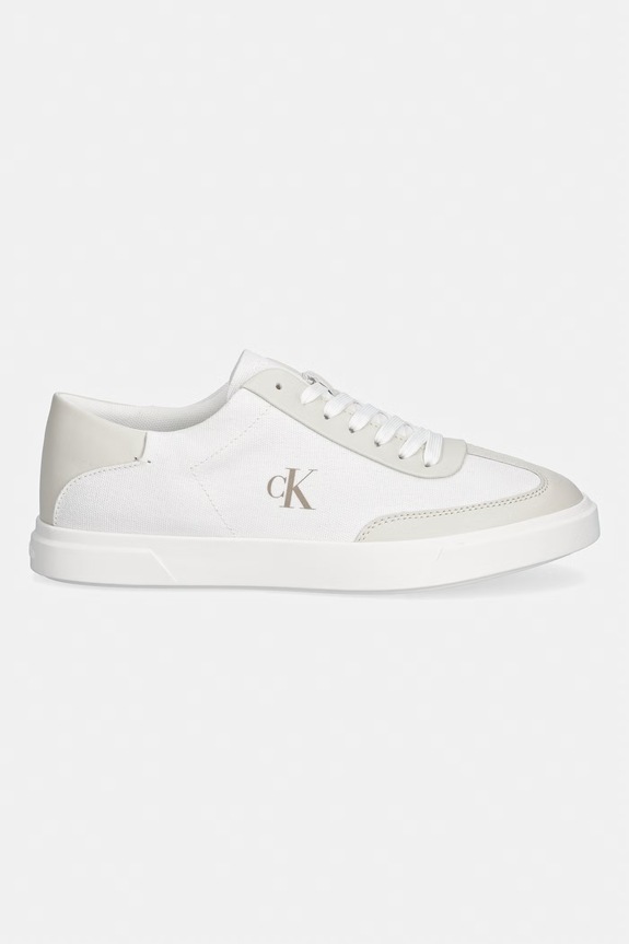 Calvin Klein LOW PRO CUPS WT CANV MG sneakers pentru femei HW0HW03145 alb SS26
