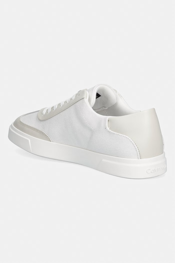 Încălțăminte Calvin Klein LOW PRO CUPS WT CANV MG sneakers pentru femei HW0HW03145 alb