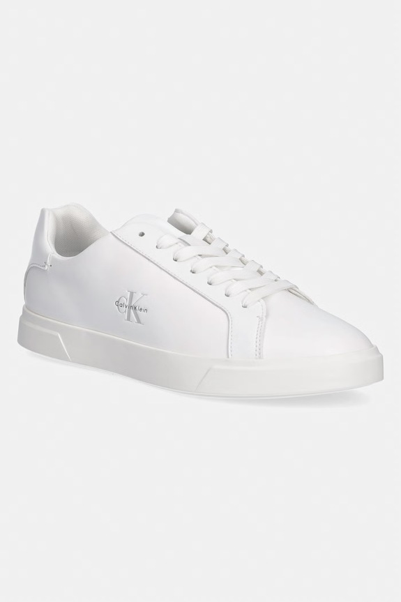 Calvin Klein LOW PRO CUPS LTH ML sneakersy damskie biały HW0HW03146